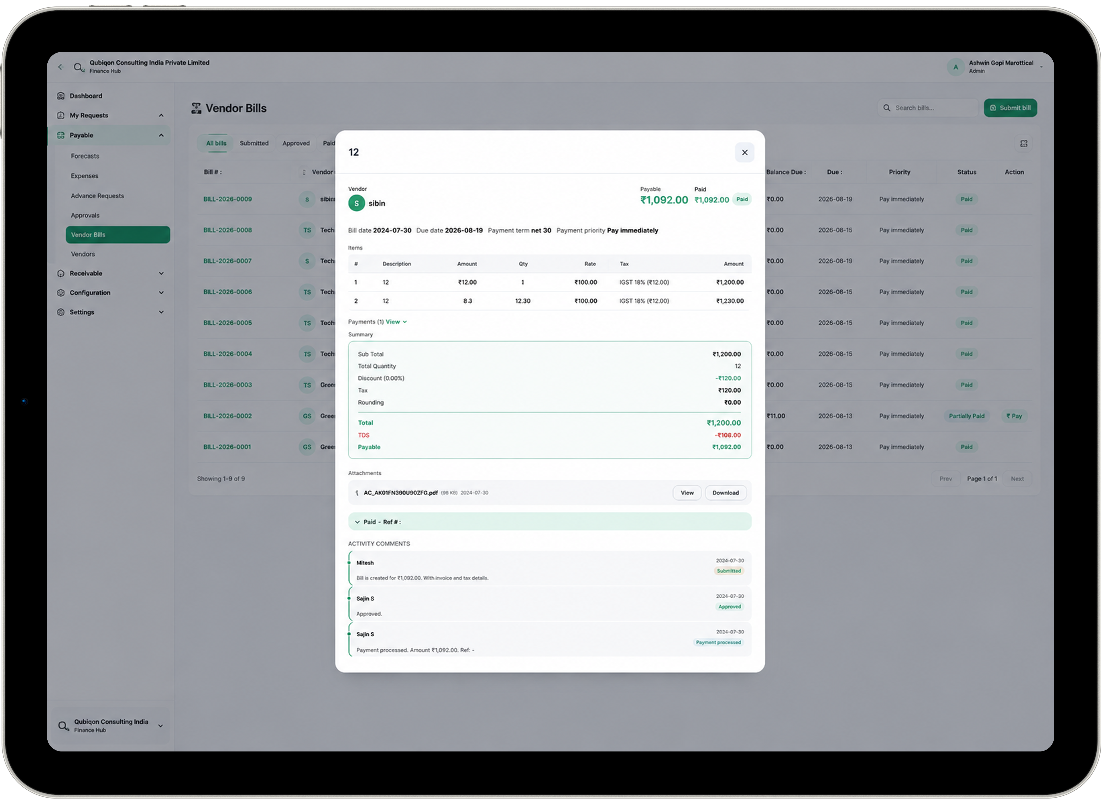 Structured Financial Operations